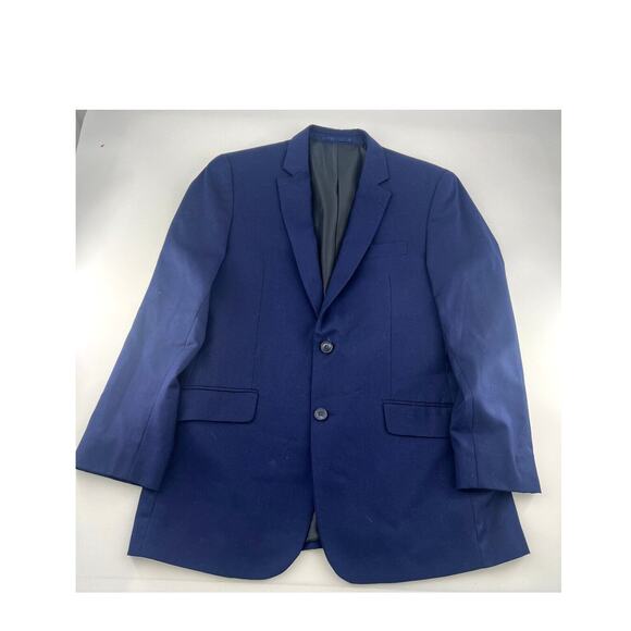 Giorgio Fiorelli Womens Suit 2 Piece Set Blue Pants Size 42/36 Coat 40 Superlux - Picture 1 of 16